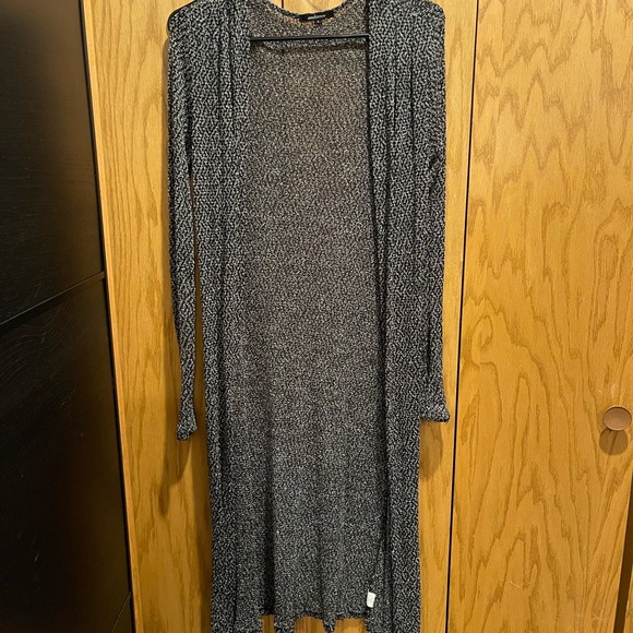 Ambiance Long Black Cardigan - Picture 2 of 4